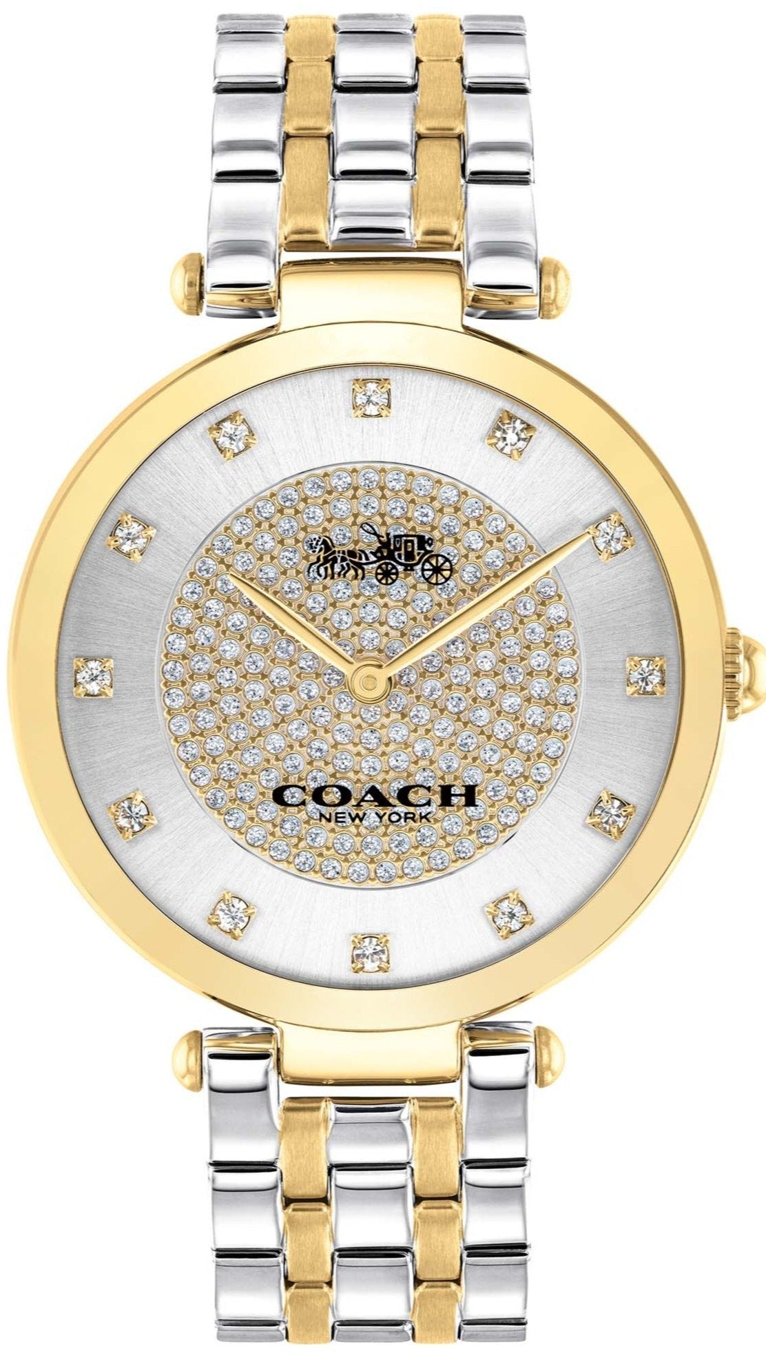 Coach Park Silver Dial Two Tone Steel Strap Watch for Women - 14503645