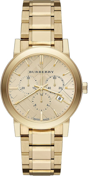  Shop Authentic Burberry The City Gold Dial Gold Steel Strap Watch for Women - BU9753 - Luxxuri