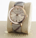  Shop Authentic Burberry The City Rose Gold Dial Brown Leather Strap Watch for Women - BU9040 - Luxxuri