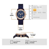  Shop Authentic Michael Kors Runway Chronograph Blue Dial Blue Steel Strap Watch for Women - MK7423 - Luxxuri