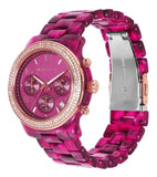  Shop Authentic Michael Kors Runway Chronograph Red Dial Red Steel Strap Watch for Women - MK7425 - Luxxuri