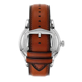 Shop Authentic Fossil Townsman Automatic Skeleton Blue Dial Brown Leather Strap Watch for Men - ME3154 - Luxxuri