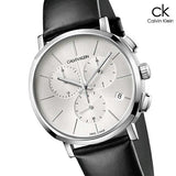  Shop Authentic Calvin Klein Posh Silver Dial Black Leather Strap Watch for Men - K8Q371C6 - Luxxuri