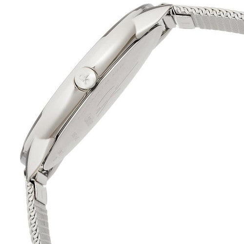  Shop Authentic Calvin Klein Minimalist Black Dial Silver Mesh Bracelet Watch for Men - K3M2112X - Luxxuri