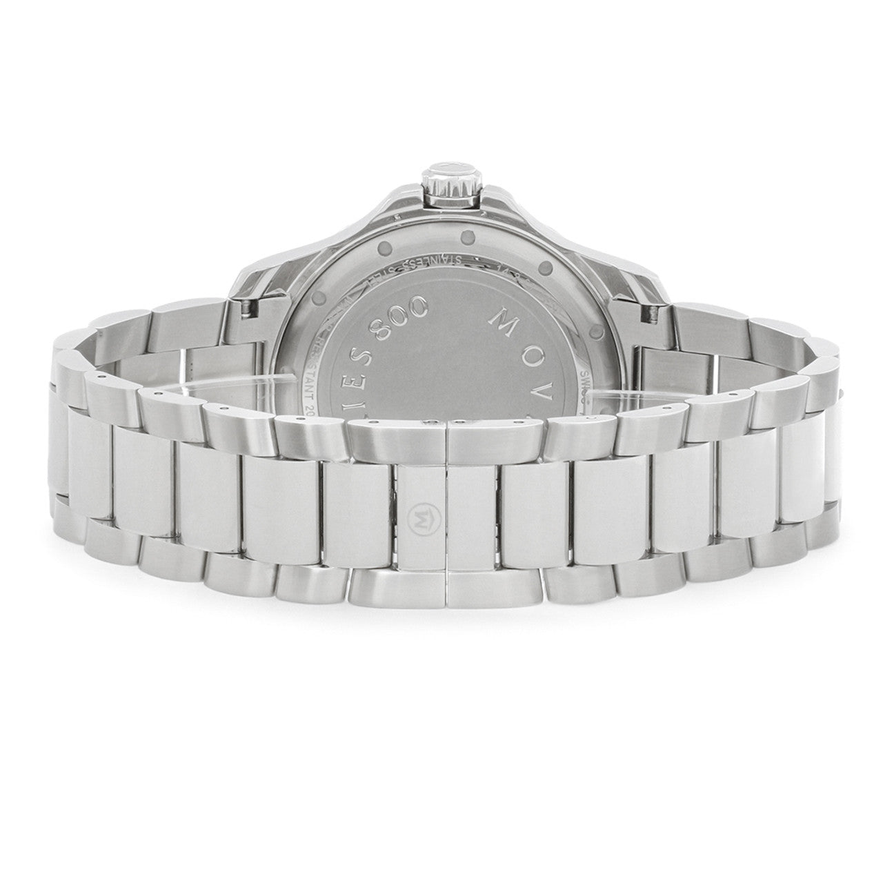 Movado Series 800 Blue Dial Silver Steel Strap Watch For Men - 2600137