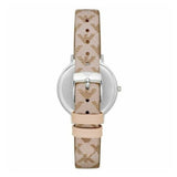  Shop Authentic Emporio Armani Gianni T Bar Quartz Silver Dial Beige Leather Strap Watch For Women - AR80007 - Luxxuri