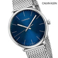  Shop Authentic Calvin Klein High Noon Quartz Blue Dial Silver Mesh Bracelet Watch for Men - K8M2112N - Luxxuri
