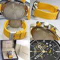  Shop Authentic Burberry Sport Chronograph Grey Dial Yellow Rubber Strap Watch for Men - BU7712 - Luxxuri