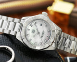  Shop Authentic Tag Heuer Aquaracer Diamonds Mother of Pearl Dial Silver Steel Strap Watch for Women - WBD1414.BA0741 - Luxxuri
