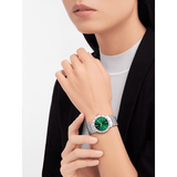  Shop Authentic Bvlgari Bvlgari Bvlgari Lady Green Dial Silver Steel Strap Watch for Women - BVLGARI103693 - Luxxuri
