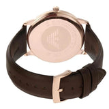  Shop Authentic Emporio Armani Minimalist Quartz White Dial Brown Leather Strap Watch For Men - AR11572 - Luxxuri