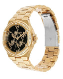  Shop Authentic Michael Kors Lennox Quartz Black Dial Gold Steel Strap Watch For Women - MK7404 - Luxxuri