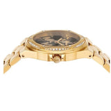  Shop Authentic Michael Kors Lennox Quartz Black Dial Gold Steel Strap Watch For Women - MK7404 - Luxxuri