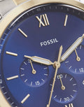  Shop Authentic Fossil Neutra Chronograph Blue Dial Two Tone Steel Strap Watch for Men - FS5706 - Luxxuri
