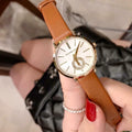  Shop Authentic Michael Kors Portia Quartz White Dial Brown Leather Strap Watch For Women - MK2734 - Luxxuri