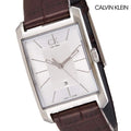  Shop Authentic Calvin Klein Window Silver Dial Brown Leather Strap Watch for Women - K2M23126 - Luxxuri