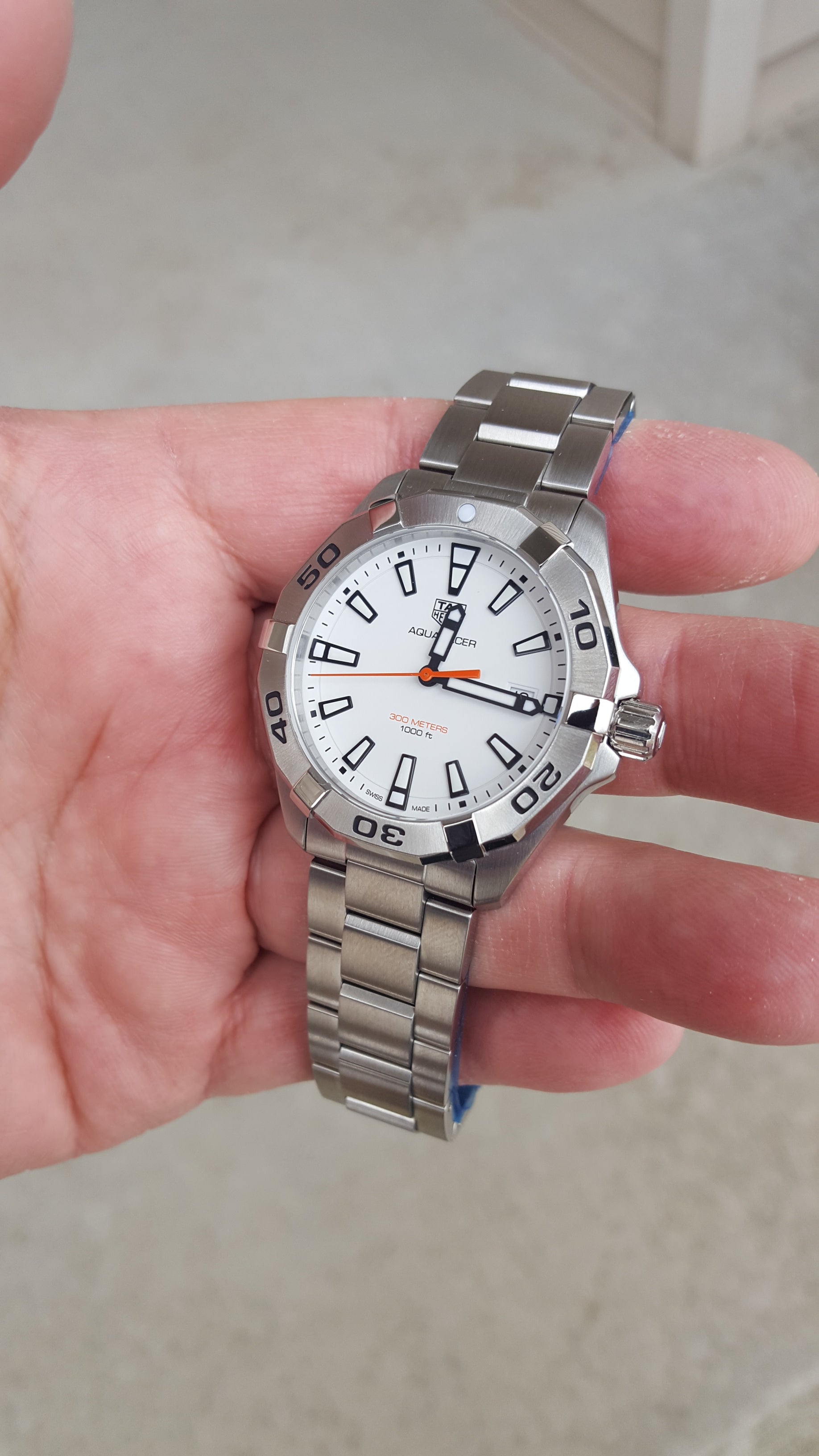 Tag Heuer Aquaracer White Dial Watch for Men - WBD1111.BA0928