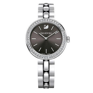  Shop Authentic Swarovski Daytime Rhinestone Grey Dial Silver Steel Strap Watch for Women - 5213681 - Luxxuri