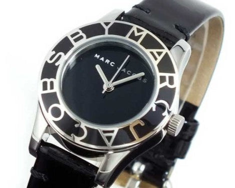  Shop Authentic Marc Jacobs Blade Black Dial Black Leather Strap Watch for Women - MBM1082 - Luxxuri