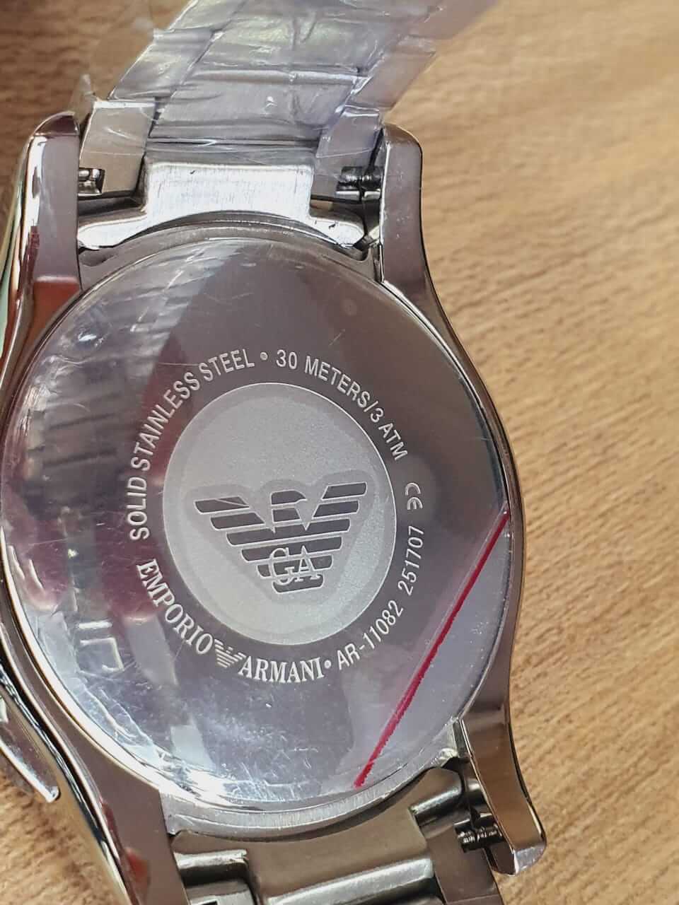  Shop Authentic Emporio Armani Chronograph Quartz Blue Dial Silver Steel Strap Watch For Men - AR11082 - Luxxuri