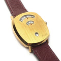 Shop Authentic Gucci Grip Yellow Gold Dial Maroon Leather Strap Unisex Watch - YA157411 - Luxxuri