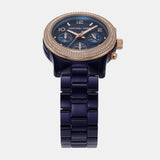  Shop Authentic Michael Kors Runway Chronograph Blue Dial Blue Steel Strap Watch for Women - MK7423 - Luxxuri