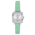  Shop Authentic Tissot T Lady Lovely Square Silver Dial Light Green Leather Strap Watch for Women - T058.109.16.031.01 - Luxxuri