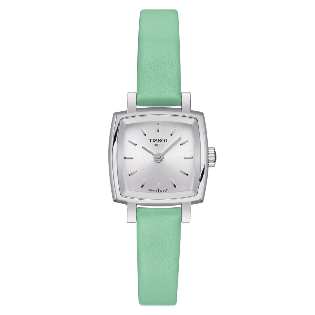  Shop Authentic Tissot T Lady Lovely Square Silver Dial Light Green Leather Strap Watch for Women - T058.109.16.031.01 - Luxxuri