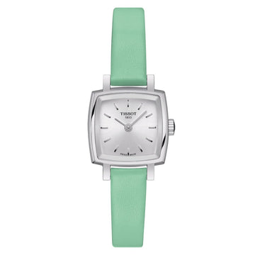  Shop Authentic Tissot T Lady Lovely Square Silver Dial Light Green Leather Strap Watch for Women - T058.109.16.031.01 - Luxxuri