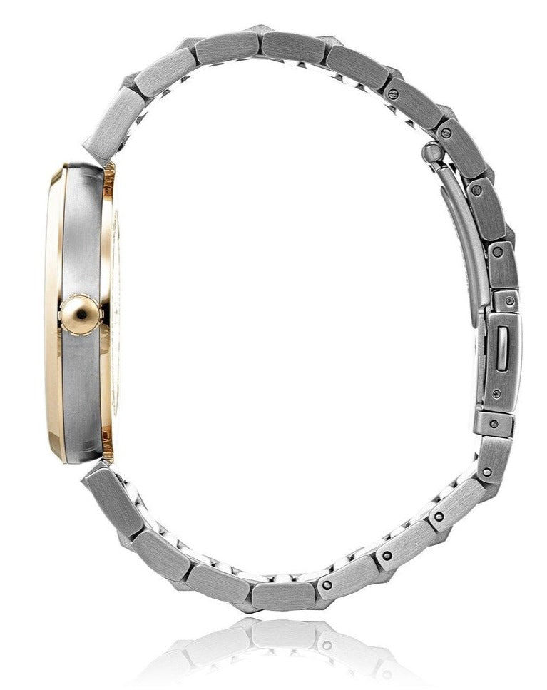  Shop Authentic Hugo Boss Allusion Quartz Silver Dial Two Tone Steel Strap Watch For Women - 1502417 - Luxxuri