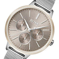  Shop Authentic Hugo Boss Symphony Brown Dial Silver Mesh Bracelet Watch for Women - 1502423 - Luxxuri