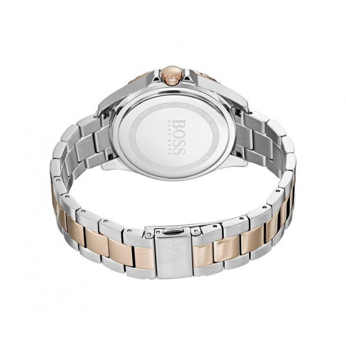  Shop Authentic Hugo Boss Hera Chronograph Silver Dial Two Tone Steel Strap Watch for Women - 1502446 - Luxxuri