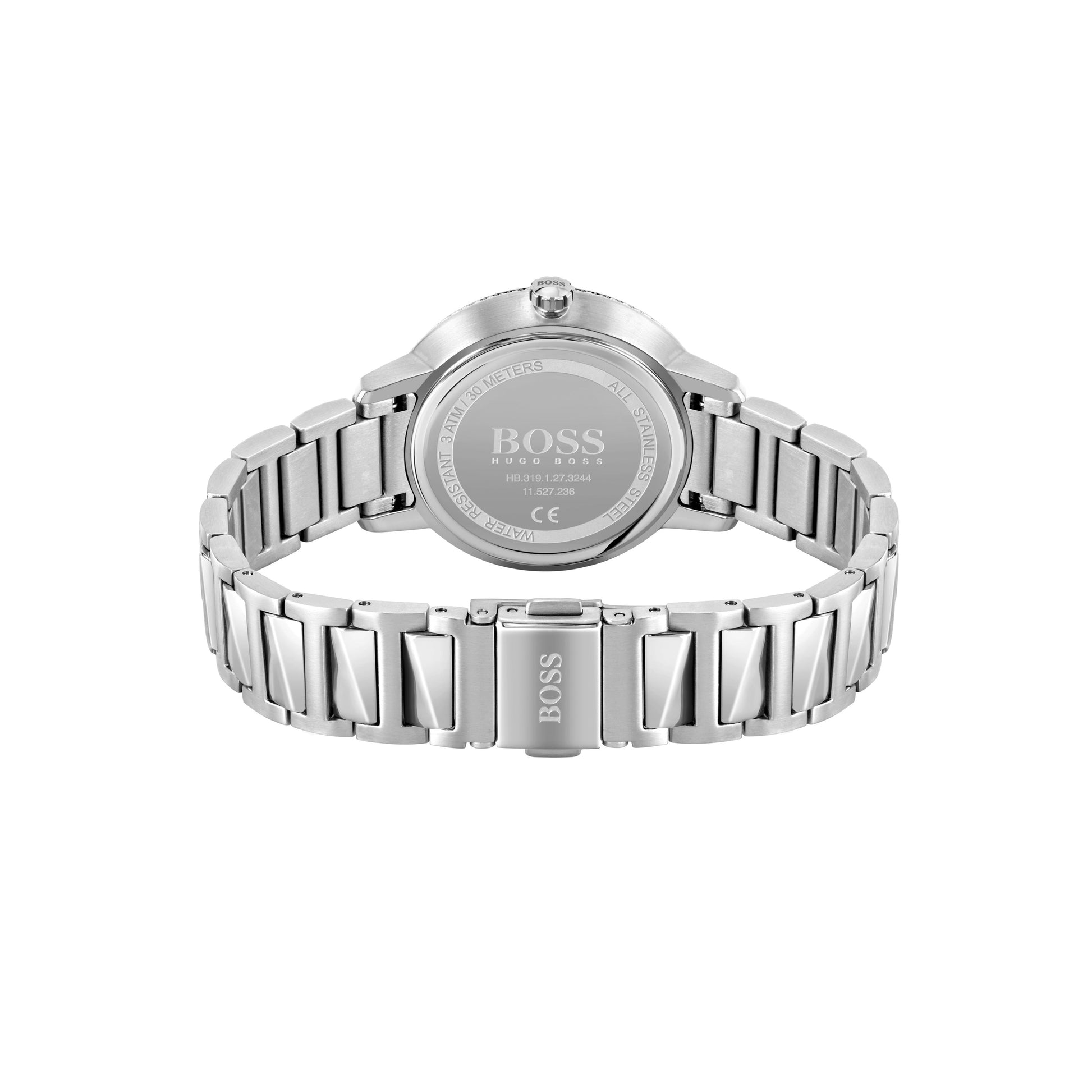 Hugo Boss Signature Silver Dial Silver Steel Strap Watch for Women - 1502539