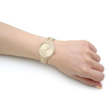  Shop Authentic Hugo Boss Signature Gold Dial Gold Steel Strap Watch for Women - 1502541 - Luxxuri
