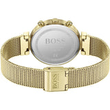  Shop Authentic Hugo Boss Flawless White Dial Gold Mesh Bracelet Watch for Women - 1502552 - Luxxuri