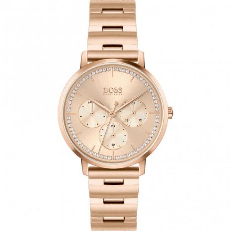  Shop Authentic Hugo Boss Prima Gold Dial Gold Steel Strap Watch for Women - 1502571 - Luxxuri
