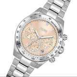  Shop Authentic Hugo Boss Novia Pink Dial Silver Steel Strap Watch for Women - 1502615 - Luxxuri
