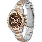  Shop Authentic Hugo Boss Novia Brown Dial Two Tone Steel Strap Watch for Women - 1502617 - Luxxuri