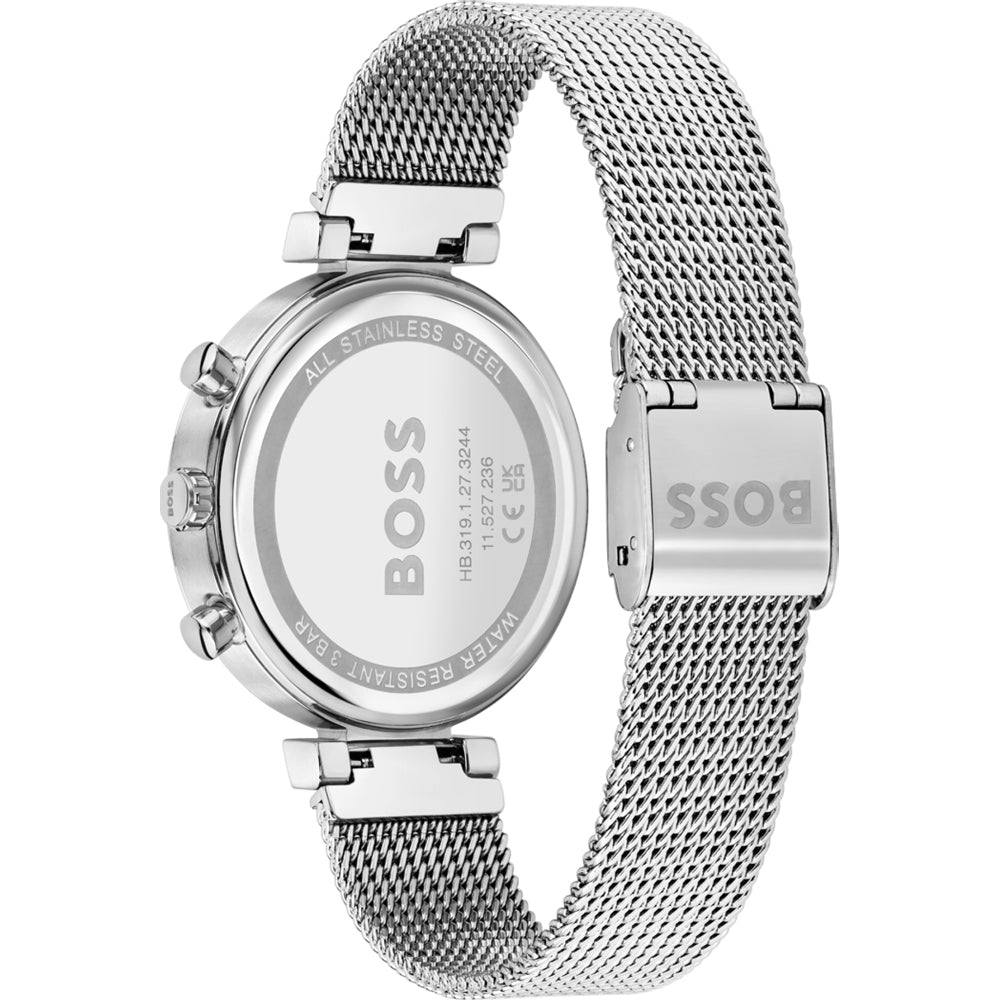  Shop Authentic Hugo Boss Flawless Pink Dial Silver Mesh Bracelet Watch for Women - 1502625 - Luxxuri