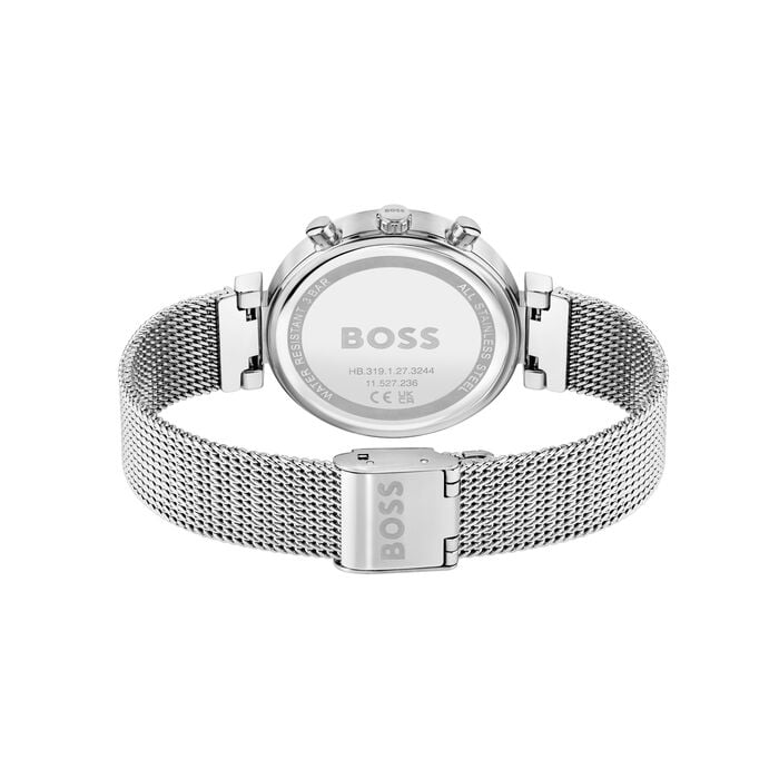  Shop Authentic Hugo Boss Flawless Pink Dial Silver Mesh Bracelet Watch for Women - 1502625 - Luxxuri