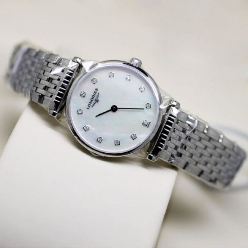  Shop Authentic Longines La Grande Classique Diamonds White Dial Silver Steel Strap Watch for Women - L4.209.4.87.6 - Luxxuri