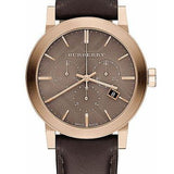  Shop Authentic Burberry The City Grey Dial Brown Leather Strap Unisex Watch - BU9755 - Luxxuri