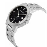 Shop Authentic Burberry The City Black Dial Silver Steel Strap Watch for Men - BU9901 - Luxxuri