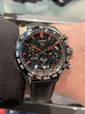  Shop Authentic Tag Heuer Carrera Year of The Rabbit Automatic Chronograph Black Dial Black Leather Strap Watch for Men - CBN2A1L.FC6521 - Luxxuri
