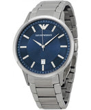  Shop Authentic Emporio Armani Renato Blue Dial Silver Steel Strap Watch For Men - AR2477 - Luxxuri