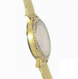  Shop Authentic Guess Chelsea Crystals Mother of Pearl White Dial Gold Mesh Bracelet Watch For Women - W0647L7 - Luxxuri