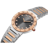  Shop Authentic Bvlgari Lady Quartz Diamonds Grey Dial Two Tone Steel Strap Watch for Women - BVLGARI103067 - Luxxuri