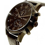  Shop Authentic Hugo Boss Blackout Chronograph Black Dial Black Leather Strap Watch For Men - HB1512567 - Luxxuri