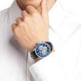  Shop Authentic Hugo Boss Driver Blue Dial Black Leather Strap Watch for Men - 1512882 - Luxxuri