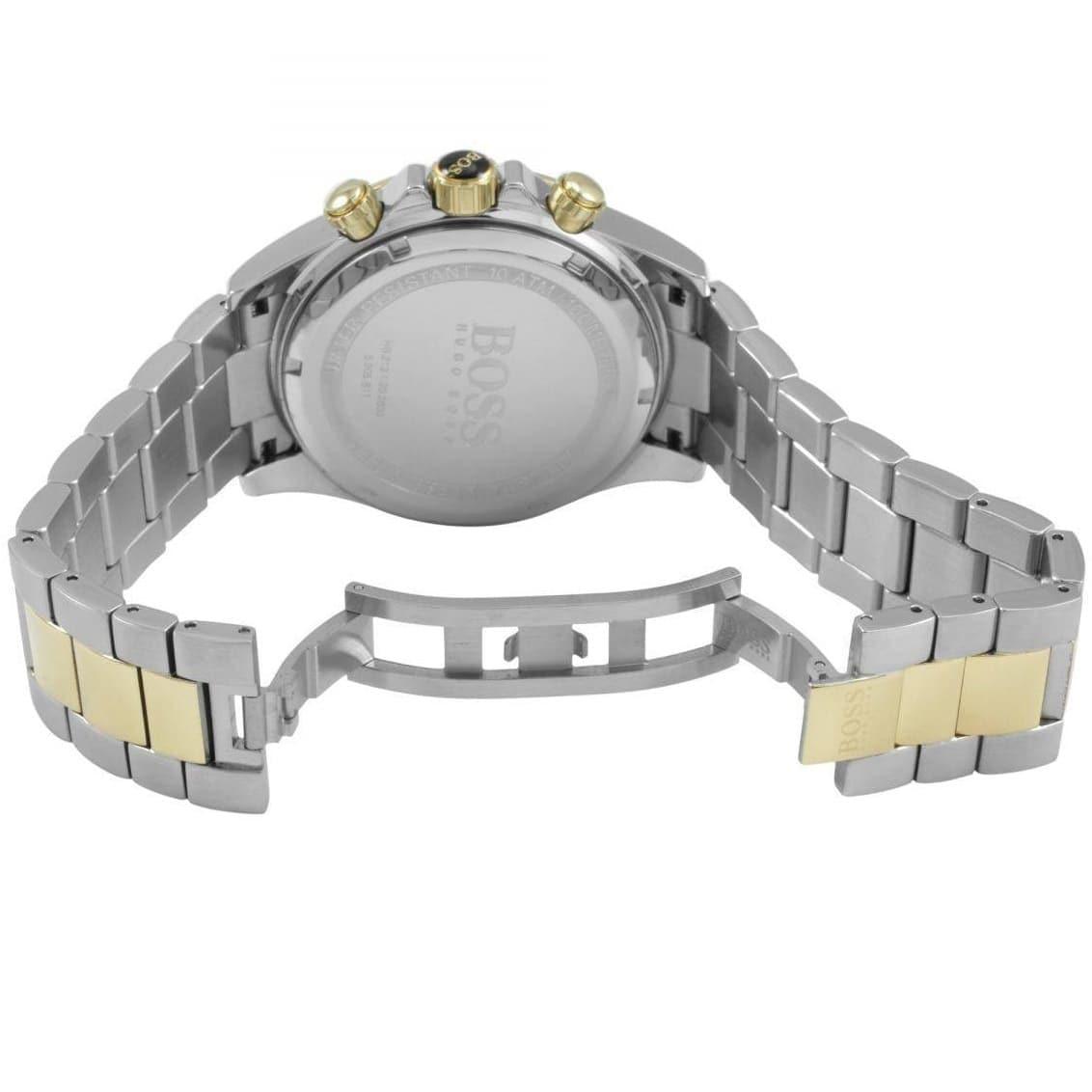  Shop Authentic Hugo Boss Ikon Chronograph Silver Dial Two Tone Steel Strap Watch for Men - 1512960 - Luxxuri